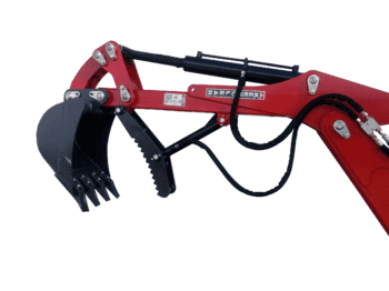 8' Dig Self Contained Backhoe with Hydraulic Thumb, VL-BHM8T